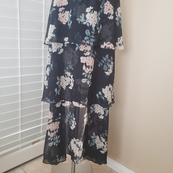 Show Me Your Mumu Calypso ruffle floral maxi dress large Boho NWT - Picture 4 of 10